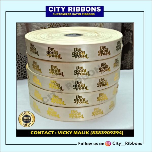 Gold Foil Printed Ribbon