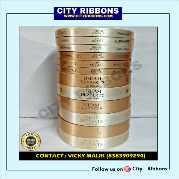 Gold Foil Printed Ribbon - Image 8