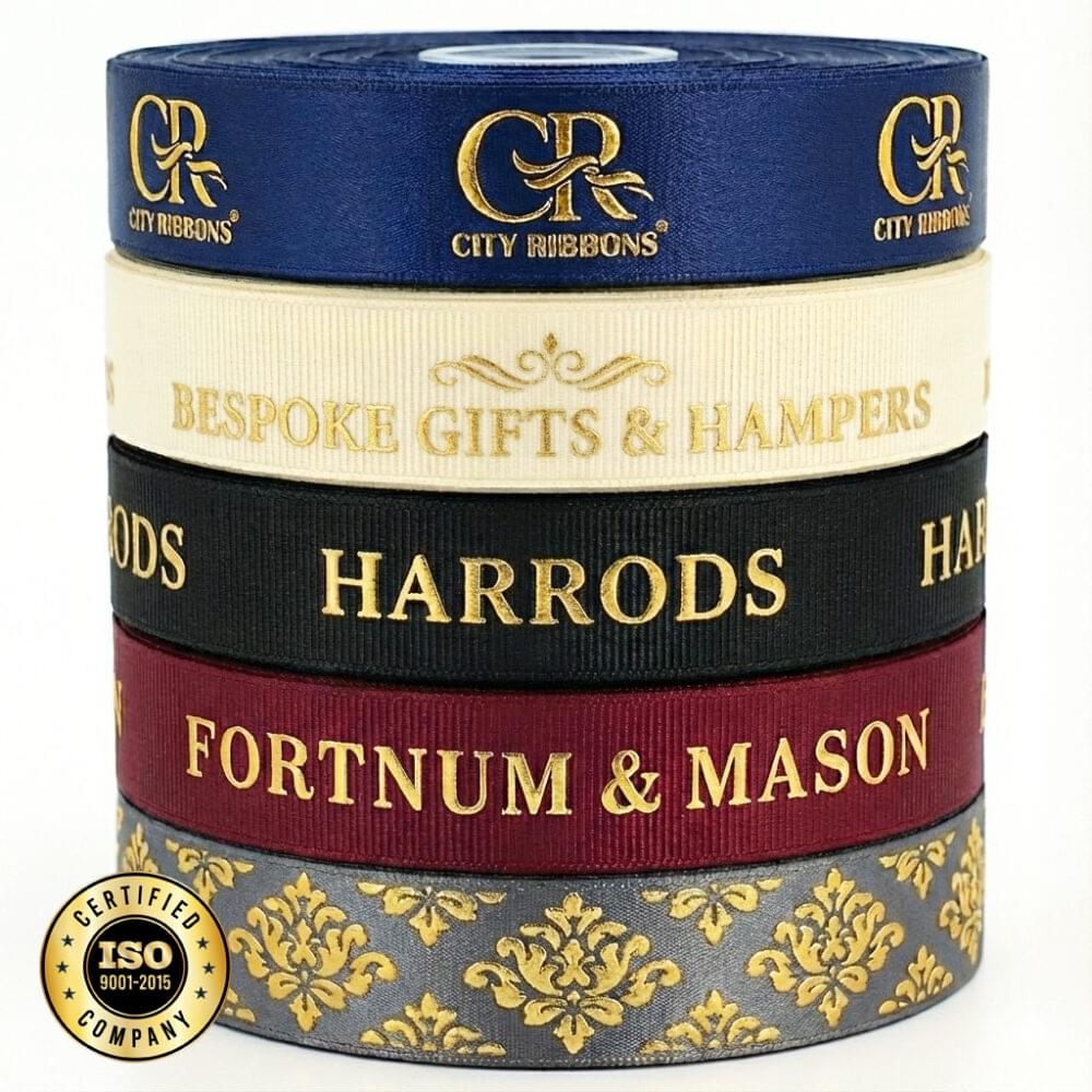 Premium Embossed Printed Ribbons – Luxurious Raised 3D Branding